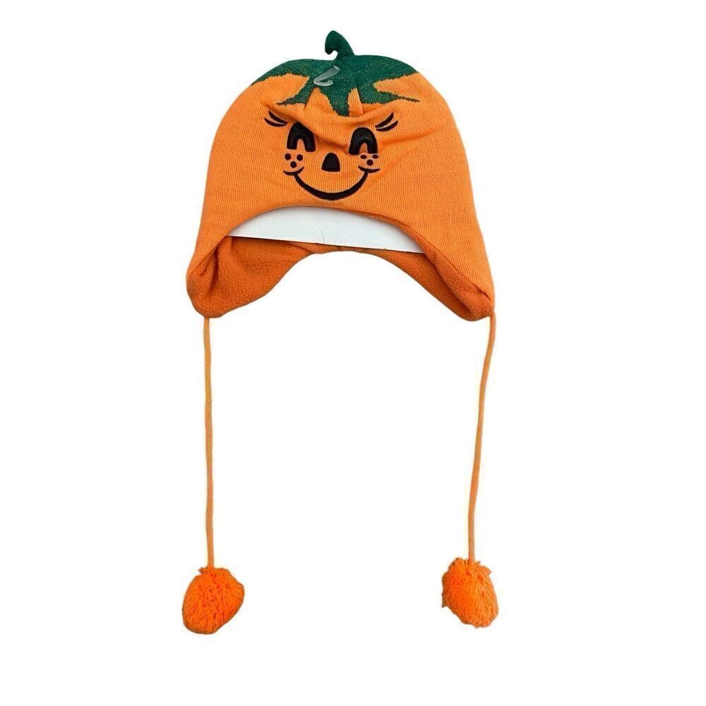 Nwot Claires Jack O Lantern Pumpkin Hat Horror Spooky Halloween Winter Fall Autu